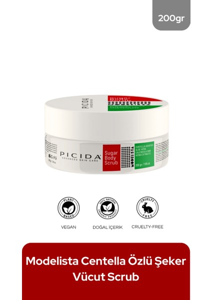 Body Scrub Centella Özlü Arındırıcı Ve Nemlendirici Vücut Peelingi 200 Gr