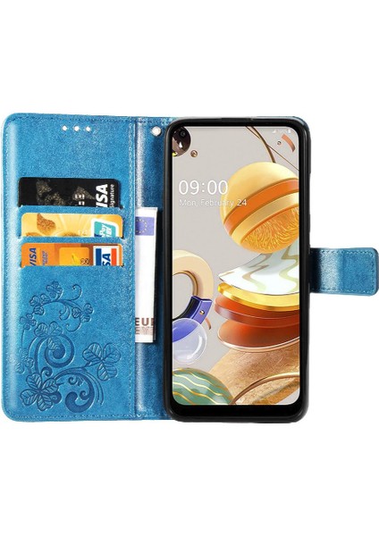 Lg K61 Flip Kapak Için Kılıf Zarif Iş Deri Kılıf Kısa Kayış (Yurt Dışından) indirimleri