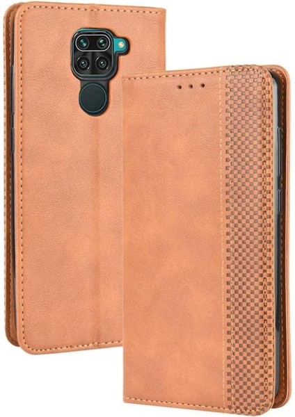Xiaomi Redmi Not 9 Için Kılıf Pu Deri Cüzdan Manyetik Kapatma (Yurt Dışından)