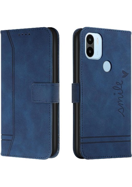 Telefon Kılıfı Için Xiaomi Redmi A1 Artı El Kayışı Çevirme Folyo Cüzdan Kart Pu (Yurt Dışından)