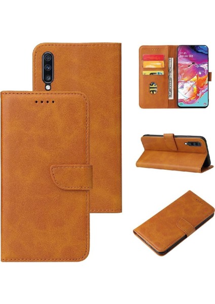 Samsung Galaxy A70 Kart Ekleme Manyetik Karbon Fiber Kart ile Kılıf (Yurt Dışından)