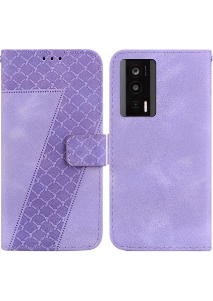Telefon Kılıfı Için Xiaomi Poco F5 Pro Cüzdan Flip Folio Kapak Pu Deri Kart (Yurt Dışından)