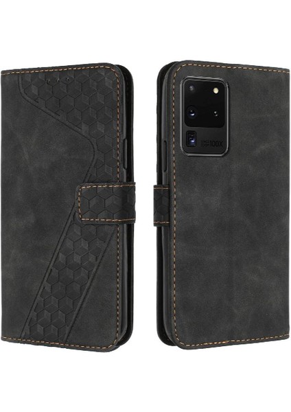 Samsung Galaxy S20 Ultra Cüzdan Manyetik Kart Yuvaları Için Telefon Kılıfı Kapak (Yurt Dışından)