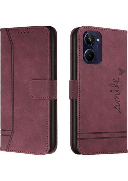 Realme 10 4g Flip Folio Cüzdan Kart Yuvaları Için Telefon Kılıfı Kapak El Kayışı (Yurt Dışından)