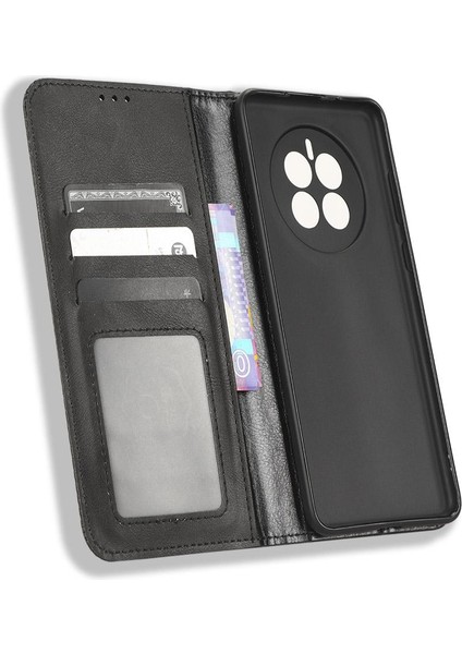 Huawei Mate 50 Için Kılıf Manyetik Kapatma Cüzdan Pu Deri (Yurt Dışından)