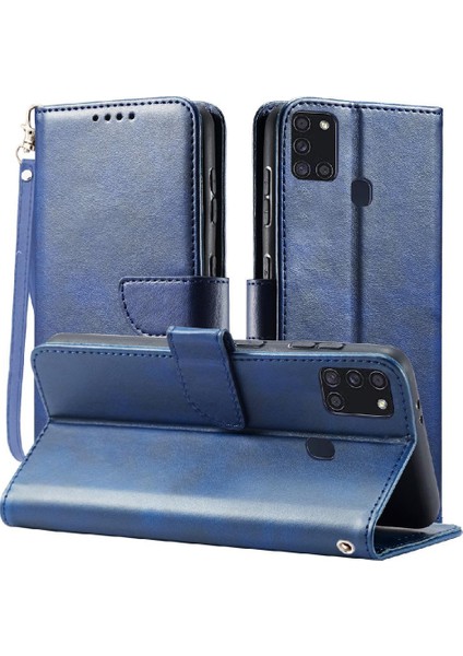 Samsung Galaxy A21S Kart Ekleme Için Kılıf Kart Çevirme ile Tam Koruma (Yurt Dışından)