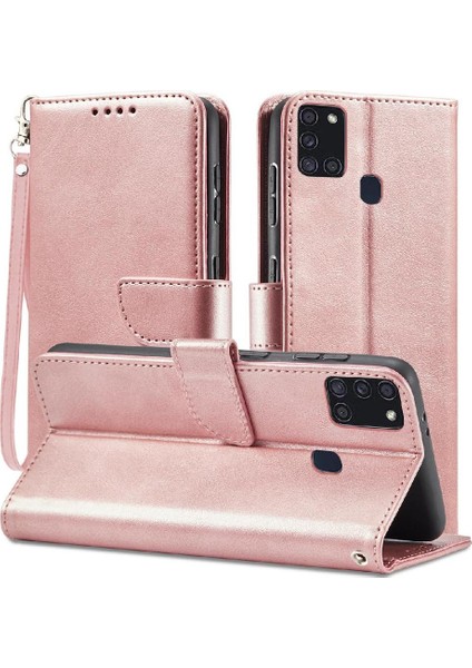 Samsung Galaxy A21S Kart Ekleme Için Kılıf Kart Çevirme ile Tam Koruma (Yurt Dışından)