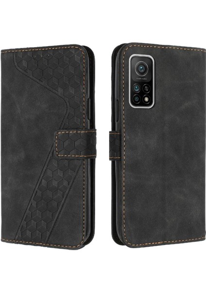 Telefon Kılıfı Için Xiaomi 10T/10T Pro Flip Folio Kickstand Manyetik Cüzdan (Yurt Dışından)