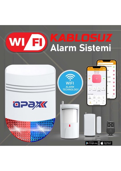 Bgr-12 Wıfı Kablosuz Siren Alarm Sistemi Mobil Uygulamalı