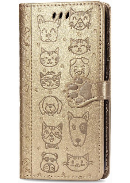 Samsung Galaxy S10 Karikatür Hayvanlar Için Kılıf Kapak Çevirin Deri Kılıf (Yurt Dışından) fiyatları