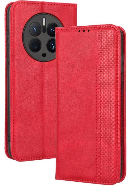Huawei Mate 50 Pro Cüzdan Manyetik Kapatma Pu Deri Kılıf (Yurt Dışından)