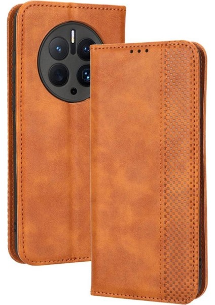 Huawei Mate 50 Pro Cüzdan Manyetik Kapatma Pu Deri Kılıf (Yurt Dışından)