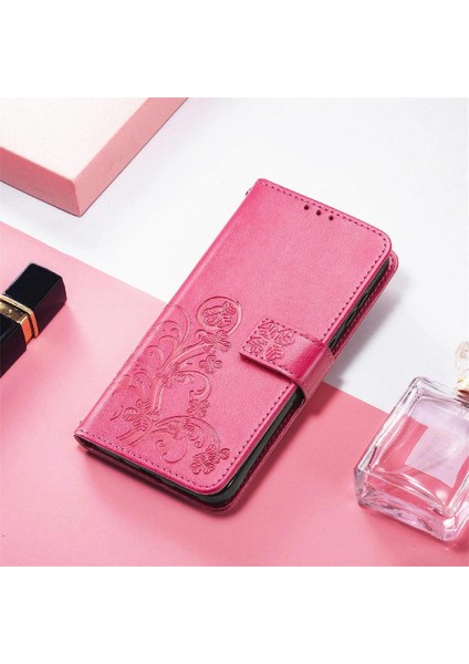 Oppo A54 4g Için Kılıf Kısa Kayış Dört Yapraklı Yonca Deri Kılıf Kapak Çevirin (Yurt Dışından) fiyatları