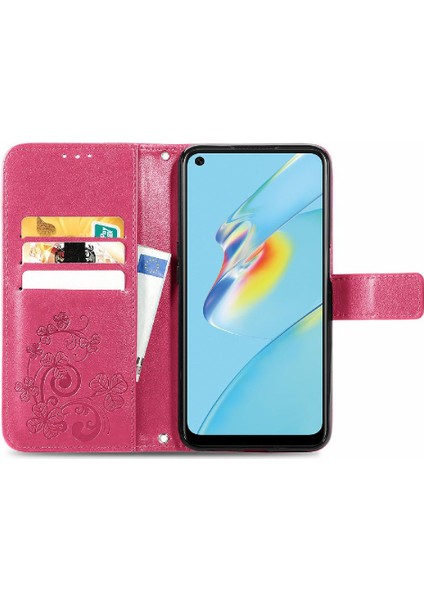 Oppo A54 4g Için Kılıf Kısa Kayış Dört Yapraklı Yonca Deri Kılıf Kapak Çevirin (Yurt Dışından) fırsatları