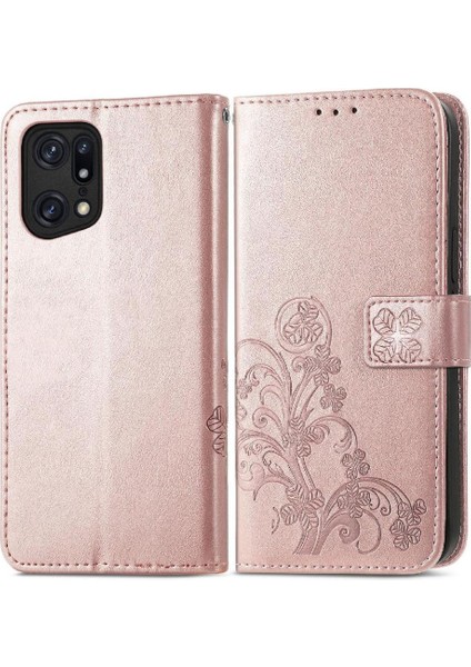 Oppo Bulmak Için Kılıf X5 Pro Deri Kılıf Kısa Kayış Kapak Kapak Dört Yaprak (Yurt Dışından)