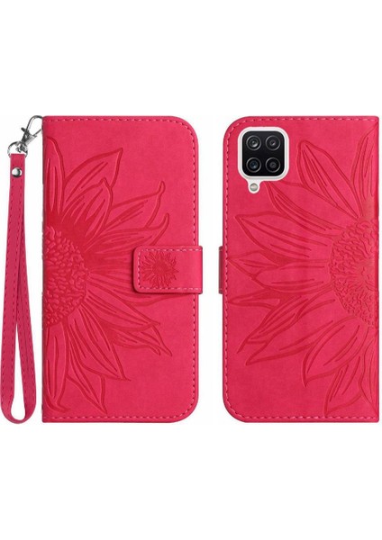 Samsung Galaxy A22 4g Flip Cüzdan Telefon Kılıfı Için Kart Yuvaları ile Pu (Yurt Dışından)