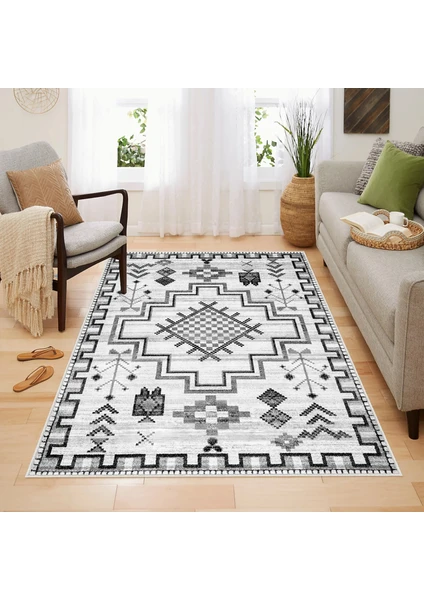 Homefesto Halı Kilim Dekoratif Özel Tasarım Yıkanabilir,İnce, Kaymaz Tabanlı, Modern Halı