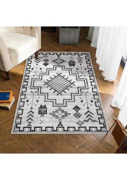 Homefesto Halı Kilim Dekoratif Özel Tasarım Yıkanabilir,İnce, Kaymaz Tabanlı, Modern Halı