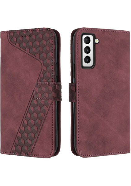 Samsung Galaxy S22 Kickstand Kart Yuvaları Için Telefon Kılıfı Kapak Manyetik Flip (Yurt Dışından)