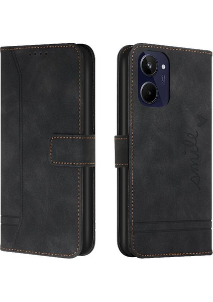 Realme 10 4g Flip Folio Cüzdan Kart Yuvaları Için Telefon Kılıfı Kapak El Kayışı (Yurt Dışından)