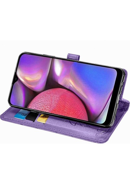 Samsung Galaxy A20S Kılıf Için Kılıf Kapak Kapak Kısa Kayış Karikatür (Yurt Dışından)