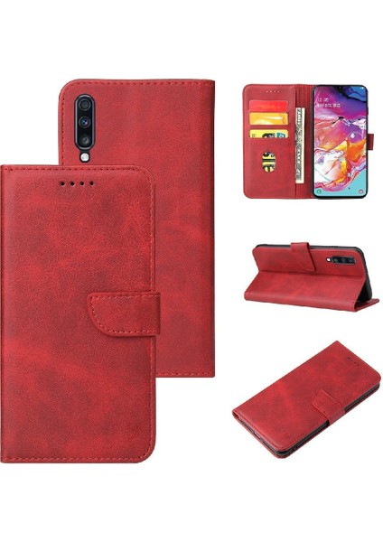 Samsung Galaxy A70 Kart Ekleme Manyetik Karbon Fiber Kart ile Kılıf (Yurt Dışından)