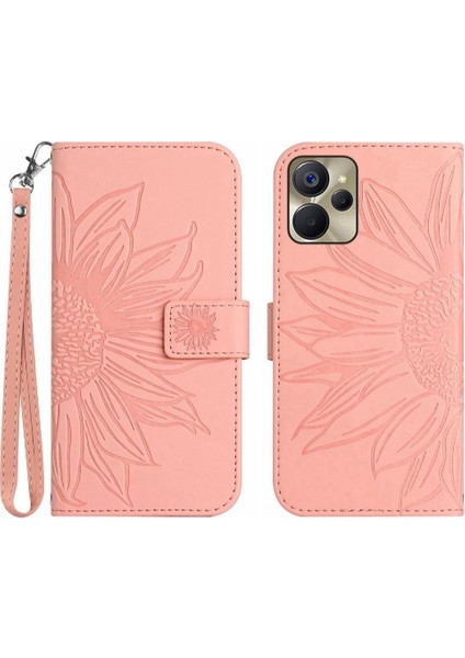 Kart Yuvaları Tutucu ile Realme 9i 5g Için Kılıf Flip Cüzdan Telefon Kılıfı Kısa (Yurt Dışından)