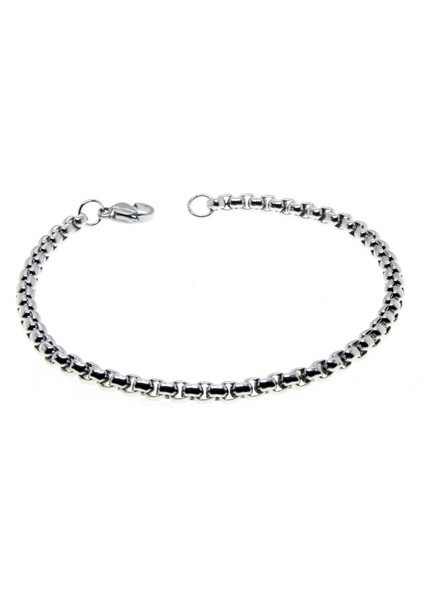 Gümüş Renk Iç Içe Geçmeli Arnavut Asansör Unisex Erkek Çelik Bileklik - 2804 fiyatları