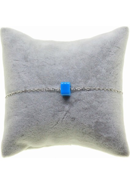 Gümüş Renk Sf Zincir Bodrum Boncuk Bijuteri Bileklik - 2874 modelleri