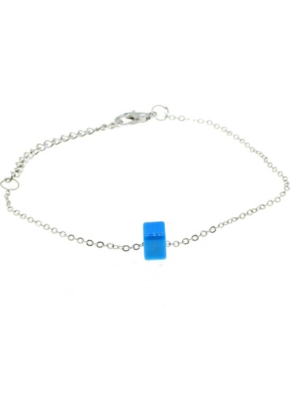 Gümüş Renk Sf Zincir Bodrum Boncuk Bijuteri Bileklik - 2874 fırsatları