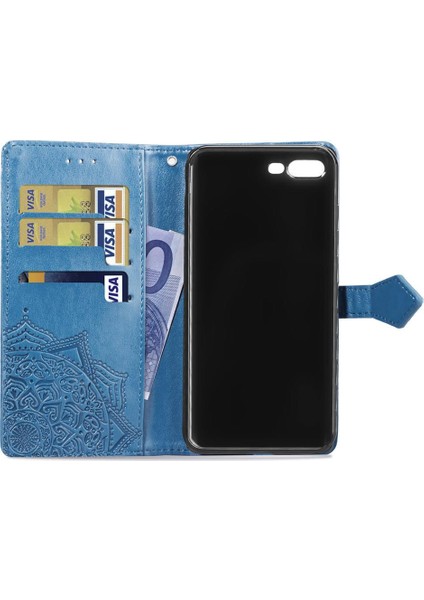 Iphone 8 Için Kılıf Artı/7 Artı Darbeye Kapak Çevirin Deri Kılıf Basit (Yurt Dışından)