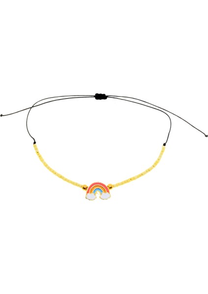 Altın Renk Mineli Gökkuşağı Model Miyuki Bileklik - 2932 modelleri