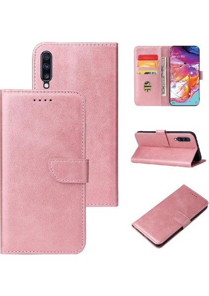 Samsung Galaxy A70 Kart Ekleme Manyetik Karbon Fiber Kart ile Kılıf (Yurt Dışından)