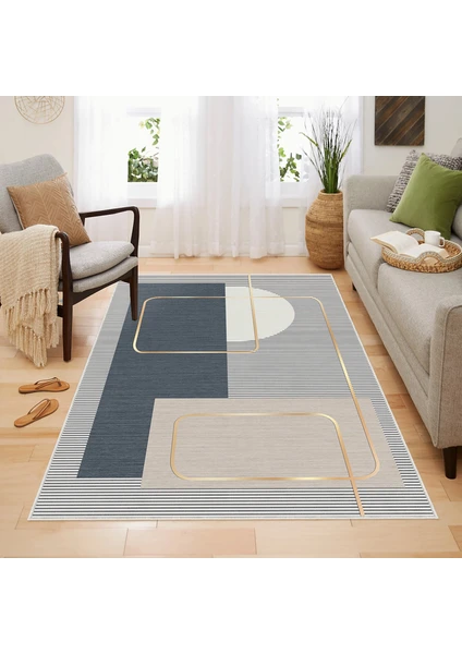 Homefesto Halı Kilim Dekoratif Özel Tasarım Yıkanabilir,İnce, Kaymaz Tabanlı, Modern Halı