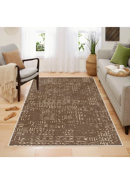 Homefesto Halı Kilim Dekoratif Özel Tasarım Yıkanabilir,İnce, Kaymaz Tabanlı, Modern Halı