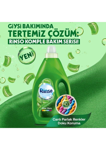 Sıvı Çamaşır Deterjanı Aloe Vera Renkliler İçin Komple Bakım Serisi 3L