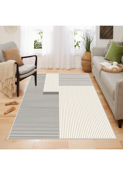 Homefesto Halı Kilim Dekoratif Özel Tasarım Yıkanabilir,İnce, Kaymaz Tabanlı, Modern Halı