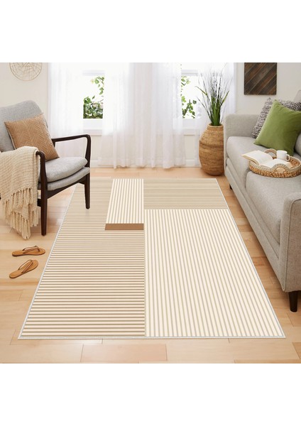 Homefesto Halı Kilim Dekoratif Özel Tasarım Yıkanabilir,İnce, Kaymaz Tabanlı, Modern Halı