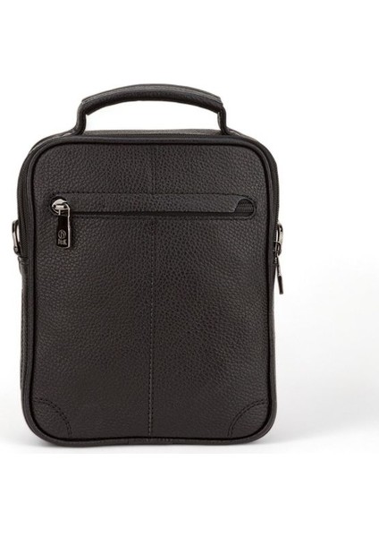 Siyah Rölax Deri Unisex Postacı Çantası Crl 450-15