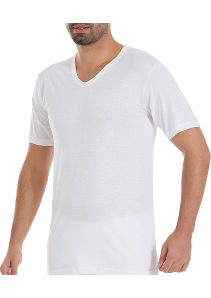 Yıldız Çamaşır Yıldız 3'lü Modal V Yaka Erkek Fanila T-Shirt Q126