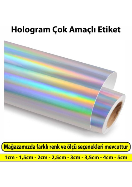 Hologram Etiket Çok Amaçlı Yuvarlak Kesim Ambalaj Etiketi 1,5cm - 500Adet fiyatları