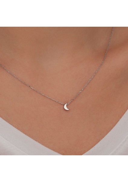 Gümüş Renk Ay Sf Kolye - 2306 fiyatları
