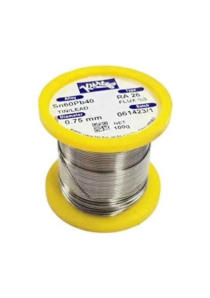 Kurtel 0.75 mm 100 Gram Lehim Teli SN60PB40