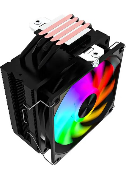 Mt4-V3 12CM Colorful Fan 4pin + 4 Borulu Premium Siyah Cpu Fan