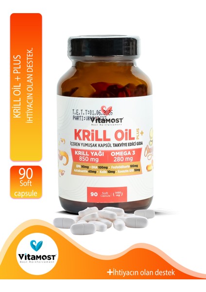 Vitamost Krill Oil 90 Kapsül