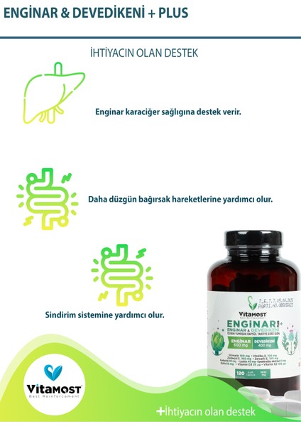 Enginar Plus120 Softjel Kapsül 1800 Mg fiyatları