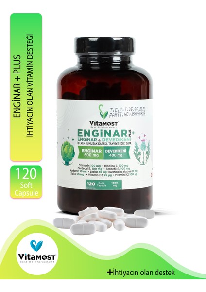 Enginar Plus120 Softjel Kapsül 1800 Mg