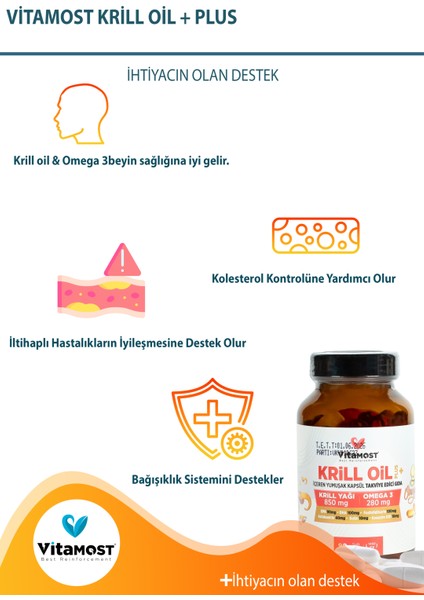 Vitamost Krill Oil 90 Kapsül