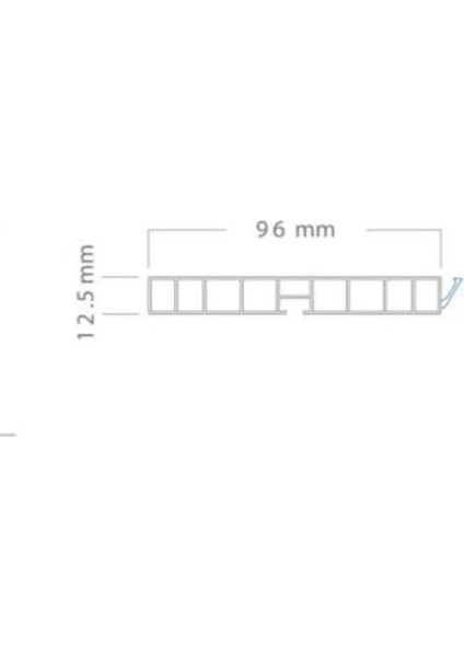 Baza Pvc Profil 100MM Kaplamalı Inox