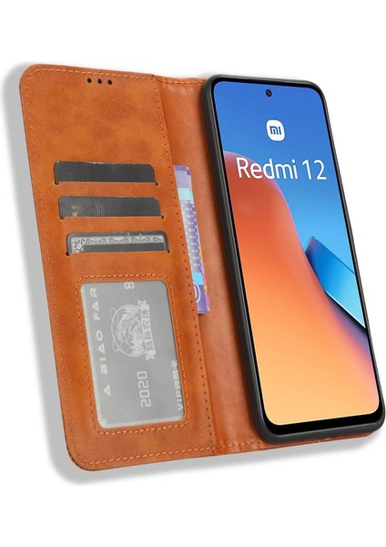 Xiaomi Redmi Not 12 4g Cüzdan Pu Deri Manyetik Kapatma (Yurt Dışından)